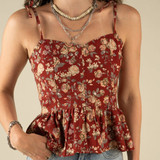 Sendero Provision Co. Women's Clementine Tie Tank Top side view