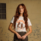Sendero Provisions Co. Women's High Stepper Tee in White, front view