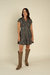 Sendero Provisions Co. Women's Marabella Dress in Desert Rose and Charcoal