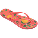 Havaianas Women's Slim Summer Bliss Flip Flops in Tropical Coral detail view
