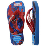 The Havaianas Kids' Top Marvel Flip Flops in Brilliant Blue