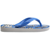 Havaianas Kids' Athletic Flip Flops White and Blue side view