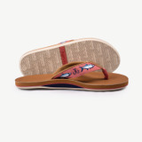 Hari Mari Tarpon flip flops Coastal Clay side view
