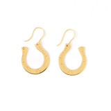 Ink & Alloy Madison Horseshoe Earrings dangle side view