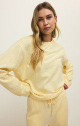 Z Supply Women's Classic Boyfriend Sweatshirt in Sunnyside