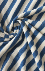 Z Supply Women's Tourist Airy Striped Tee in Calypso Blue