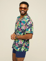 Chubbies Men's Rayon Sunday Shirt in The Canopy front view