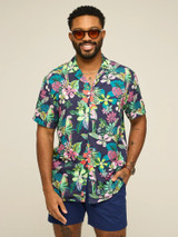 Chubbies Men's Rayon Sunday Shirt in The Canopy