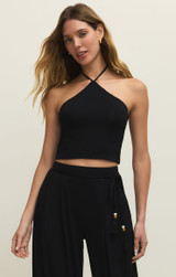 Z Supply Women's Lydia Cropped Halter Top