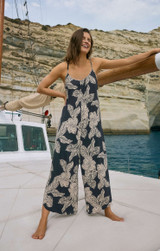 Z Supply Women's Flared Asha Floral Jumpsuit