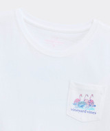 Vineyard Vines Girls' Flamingo Scenic Tee back view