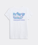 Vineyard Vines Girls' Flamingo Scenic Tee detail view
