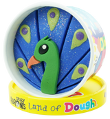 Crazy Aaron's Zoo Animal Land of Dough Brock Peacock peacock overhead view