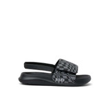 Reef Toddlers' Little Salty Slides Black Swell Checker top view