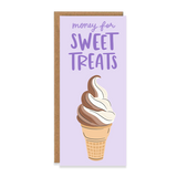 Brittany Paige Money for Sweet Treats Money Holder Card front view