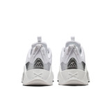Nike Women's Free Metcon 7 Workout Shoes in White and Metallic Silver front view