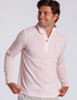 Criquet Men's Seersucker Performance Pullover - Pink