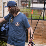 The Texas Hill Country Provisions Men's River Temptress Tee in Weathered Navy