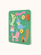 Studio Oh! Paw-ty Time Deluxe Greeting Card back view
