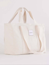 augustnoa The Everyday Tote in Natural side angle