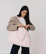 augustnoa The Weekender Duffle Bag in Baby Pink