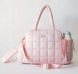 augustnoa The Weekender Duffle Bag in Baby Pink