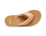 The Sanuk Women's Yoga Puff-n-Stuff Sandals in Sand Dollar