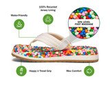 Sanuk Toddlers' Bubblecush Sandals Rainbow detail view