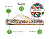 The Sanuk Kids' Bubblecush Sandals in Rainbow
