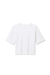 pefectwhitetee Women's Ezra Niall Short Sleeve Fleece Tee