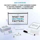 Pikkii What The Actual Factual Party Game package back