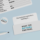 Pikkii What The Actual Factual Party Game playing setup