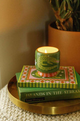 Paddywax A Dopo Crocodile Candle Prickly Pear front view