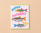 Rainbow Trouts Father's Day Card