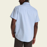 Howler Brothers Men's Crosscut Deluxe Shortsleeve Shirt Surfbird Sky Oxford Dobby front