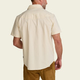 Howler Brothers Men's Crosscut Deluxe Shortsleeve Shirt Fowl Play Off White Dobby front