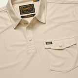 Howler Brothers Men's Ranchero Tech Polo Sand detail