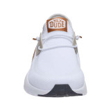The HeyDude Men's Sirocco Stretch Sox Shoes in White