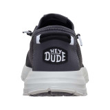 HeyDude Sirocco Stretch Sox Black side view