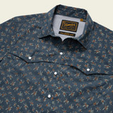 Howler Brothers Men's Open Country Tech Shirt in Rancher Floral: Dark Slate
