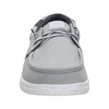 The HeyDude Men's Welsh Grip Washed Canvas Shoes in Monument Grey
