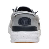 The HeyDude Men's Welsh Grip Washed Canvas Shoes in Monument Grey