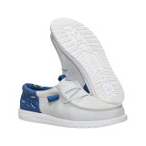 HeyDude Men's Wally Funk Bluewater in Grey and Navy side view