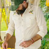 Howler Brothers Men's Gaucho Snapshirt in Nectar Seekers