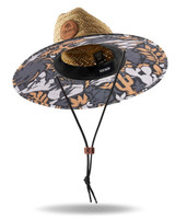 Hemlock Straw Lifeguard Hat Desert Palms flat lay