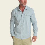 Howler Brothers Men's H Bar B Tech Longsleeve in Supernova Stripe : Ash Blue