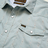 Howler Brothers Men's H Bar B Tech Longsleeve in Supernova Stripe : Ash Blue