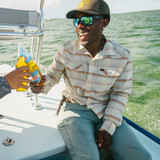 Howler Brothers Men's H Bar B Tech Longsleeve in Cameron Plaid: Cream