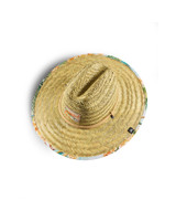 Hemlock Big Kids' Straw Lifeguard Hat Aloha Tropics back view