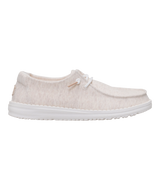 HeyDude Women's Wendy Stretch Jersey Shoes Oatmeal front view